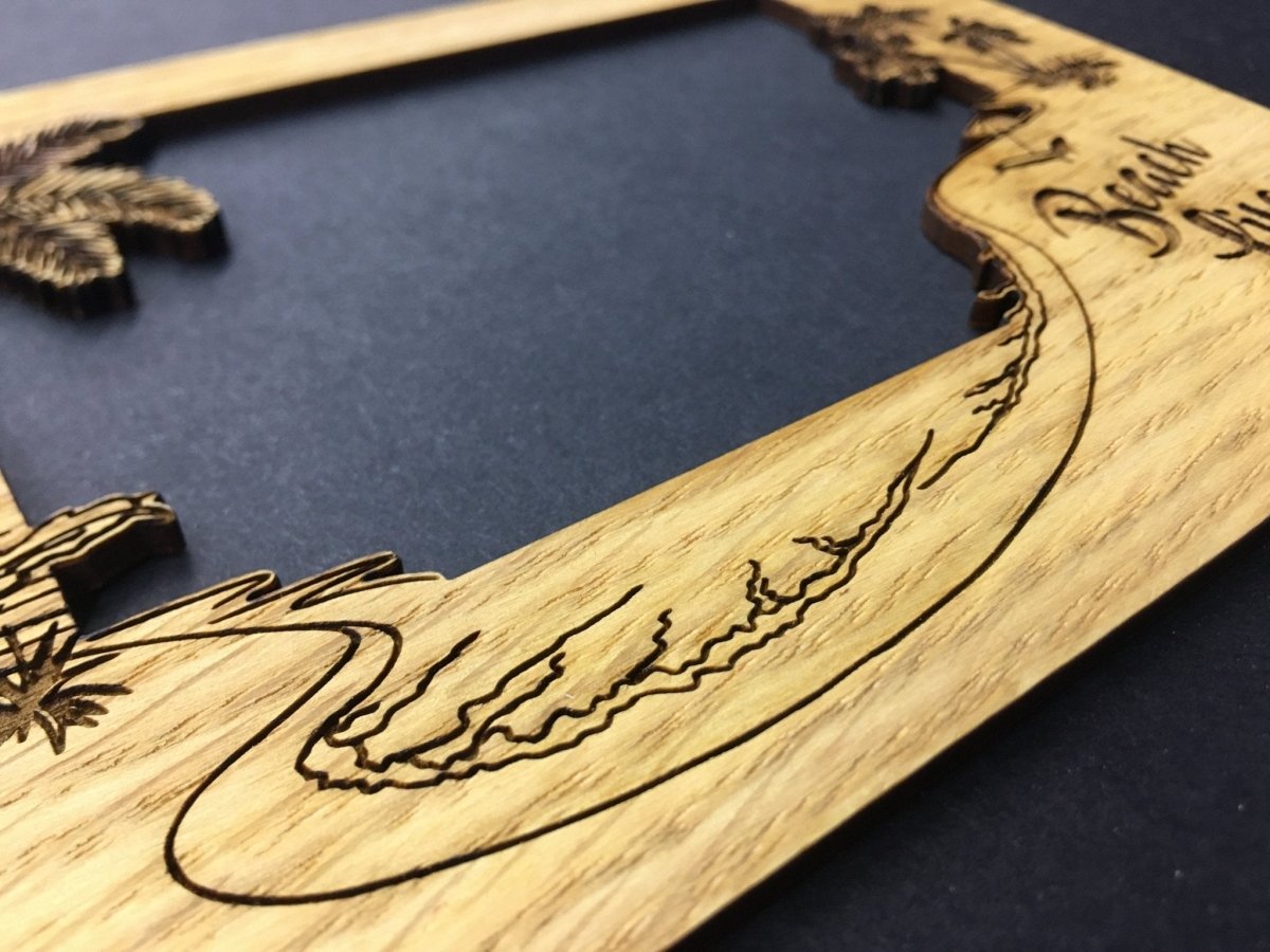 Beach Life Picture Frame - Legacy Images - Picture Frames - 5x7 picture frame beach hobbies laser engraved