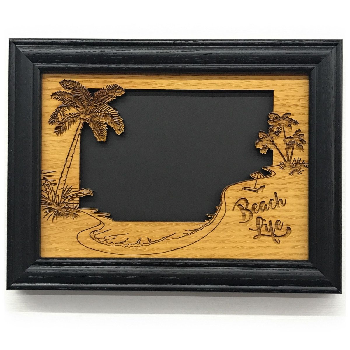 Beach Life Picture Frame - Legacy Images - Picture Frames - 5x7 picture frame beach hobbies laser engraved