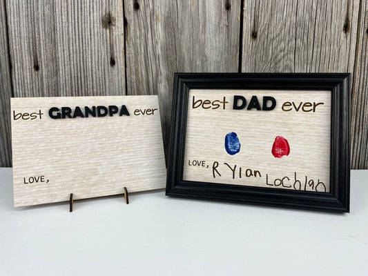 Best Dad Ever Sign - Legacy Images - family father's day gift laser engraved