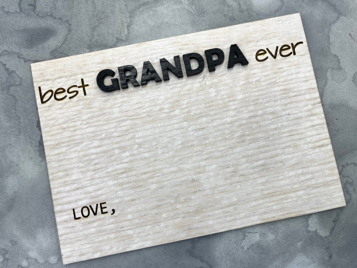 Best Dad Ever Sign - Legacy Images - family father's day gift laser engraved
