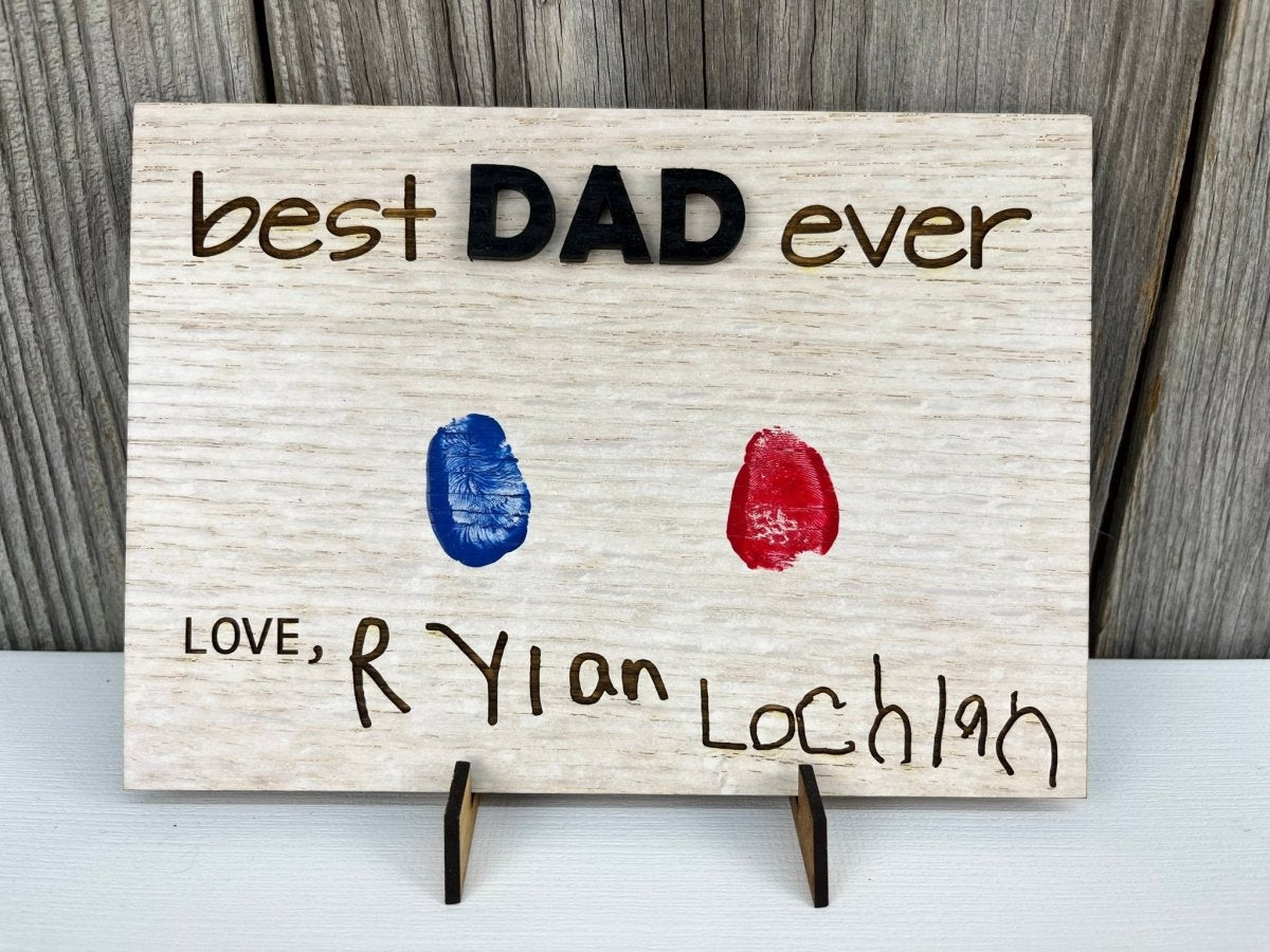 Best Dad Ever Sign - Legacy Images - family father's day gift laser engraved