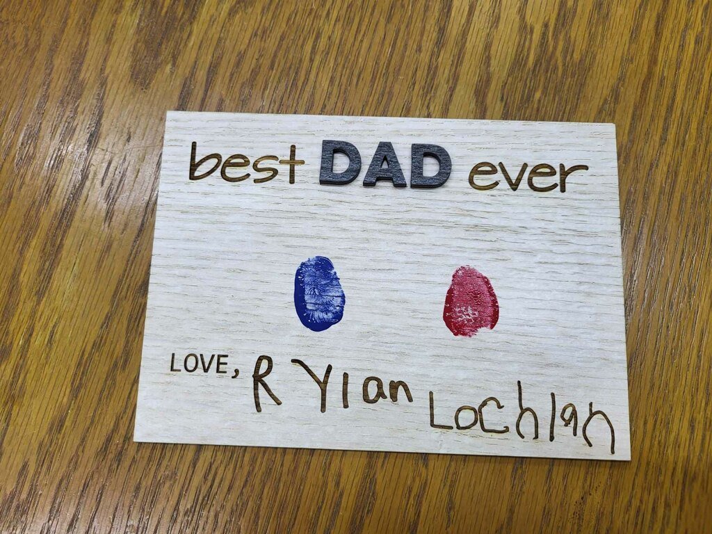 Best Dad Ever Sign - Legacy Images - family father's day gift laser engraved