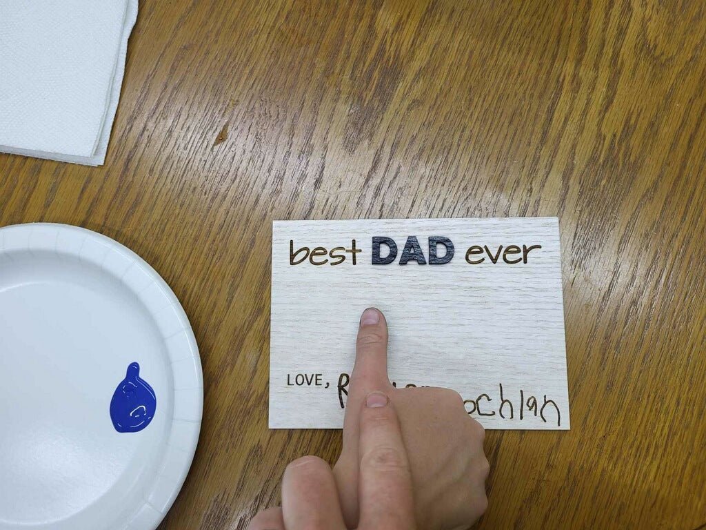 Best Dad Ever Sign - Legacy Images - family father's day gift laser engraved