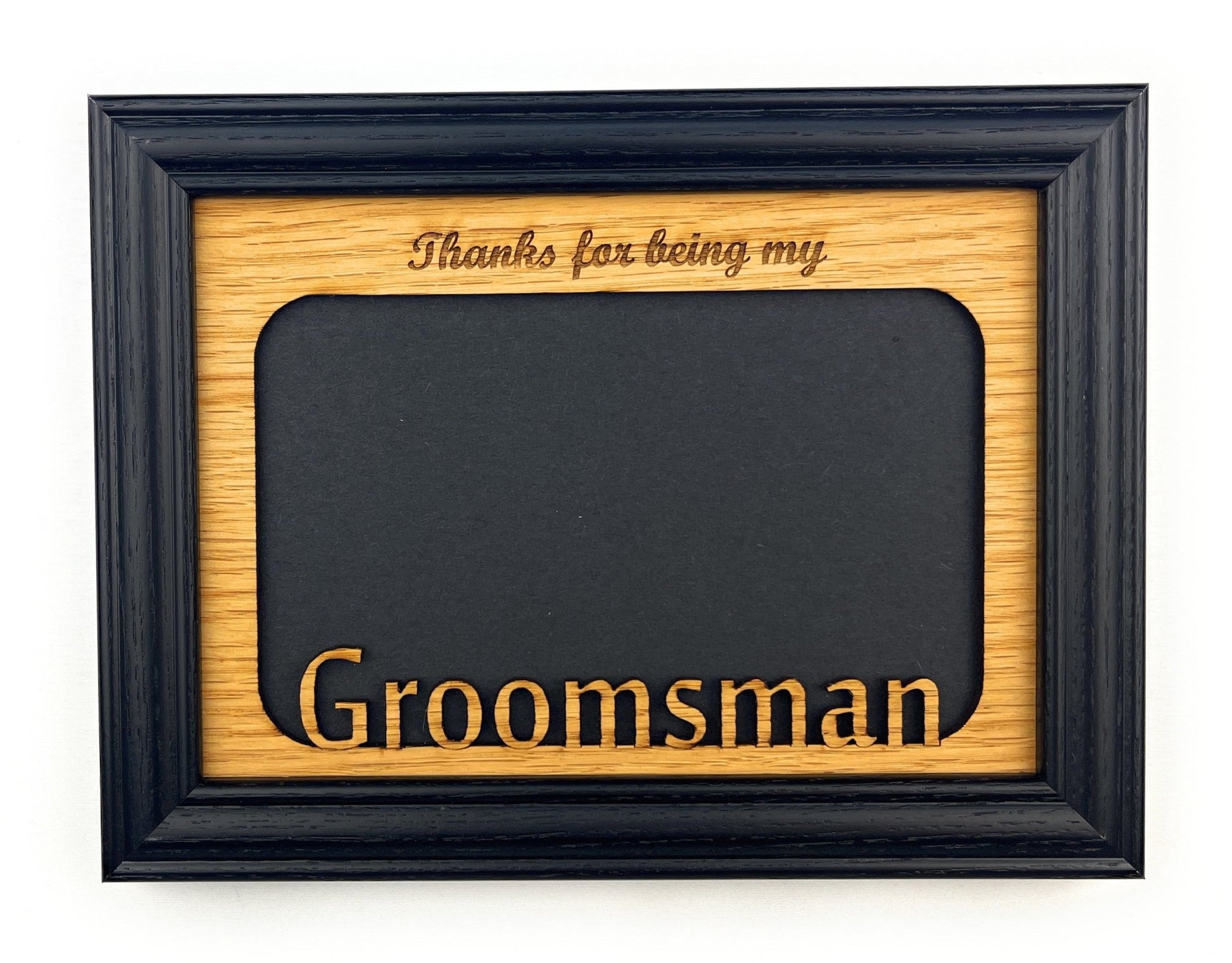 Best Man or Groomsman Picture Frame - Legacy Images - Picture Frames - 5x7 picture frame best man groomsman laser engraved