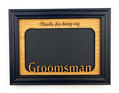 Best Man or Groomsman Picture Frame - Legacy Images - Picture Frames - 5x7 picture frame best man groomsman laser engraved