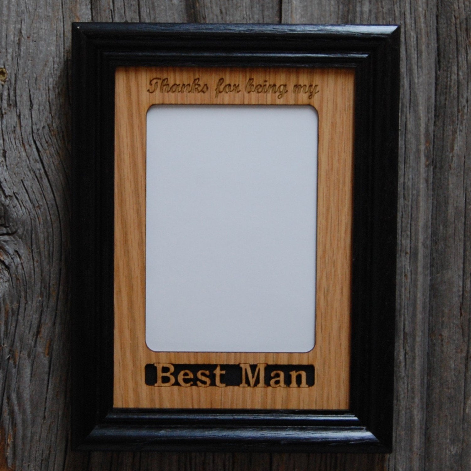 Best Man or Groomsman Picture Frame - Best Man or Groomsman Picture Frame - Groomsman Picture Frame, Picture Frame, home decor, laser engraved - Legacy Images - Legacy Images - Picture Frames - Legacy Images - Picture Frames