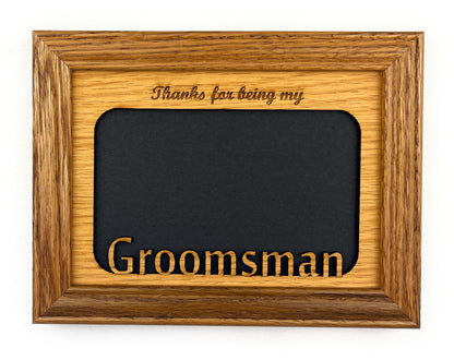 Best Man or Groomsman Picture Frame - Legacy Images - Picture Frames - 5x7 picture frame best man groomsman laser engraved