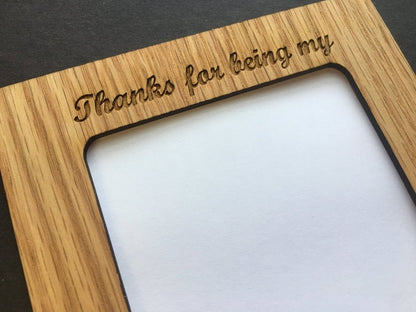 Best Man or Groomsman Picture Frame - Legacy Images - Picture Frames - 5x7 picture frame best man groomsman laser engraved
