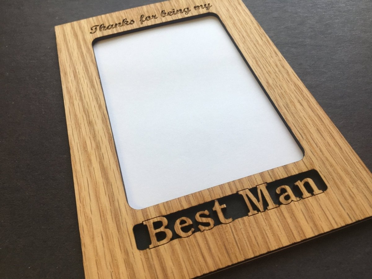 Best Man or Groomsman Picture Frame - Legacy Images - Picture Frames - 5x7 picture frame best man groomsman laser engraved