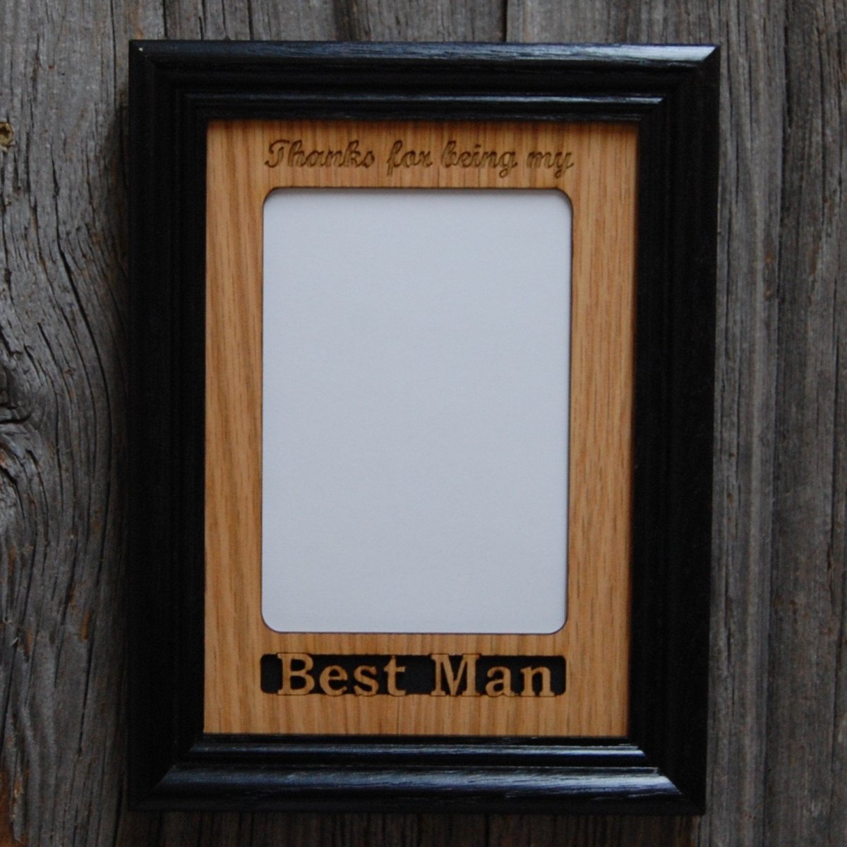 Best Man or Groomsman Picture Frame - Legacy Images - Picture Frames - 5x7 picture frame best man groomsman laser engraved