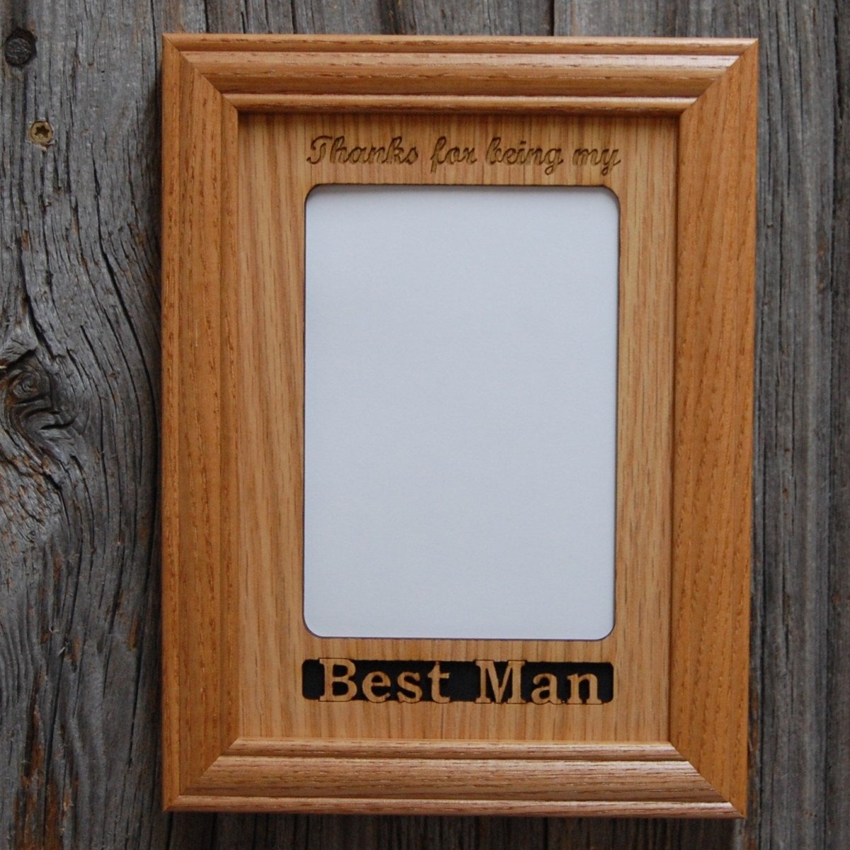Best Man or Groomsman Picture Frame - Legacy Images - Picture Frames - 5x7 picture frame best man groomsman laser engraved
