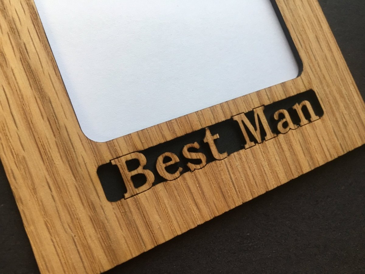 Best Man or Groomsman Picture Frame - Legacy Images - Picture Frames - 5x7 picture frame best man groomsman laser engraved