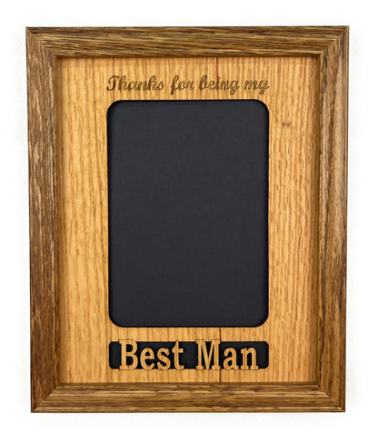 Best Man or Groomsman Picture Frame - Legacy Images - Picture Frames - 5x7 picture frame best man groomsman laser engraved
