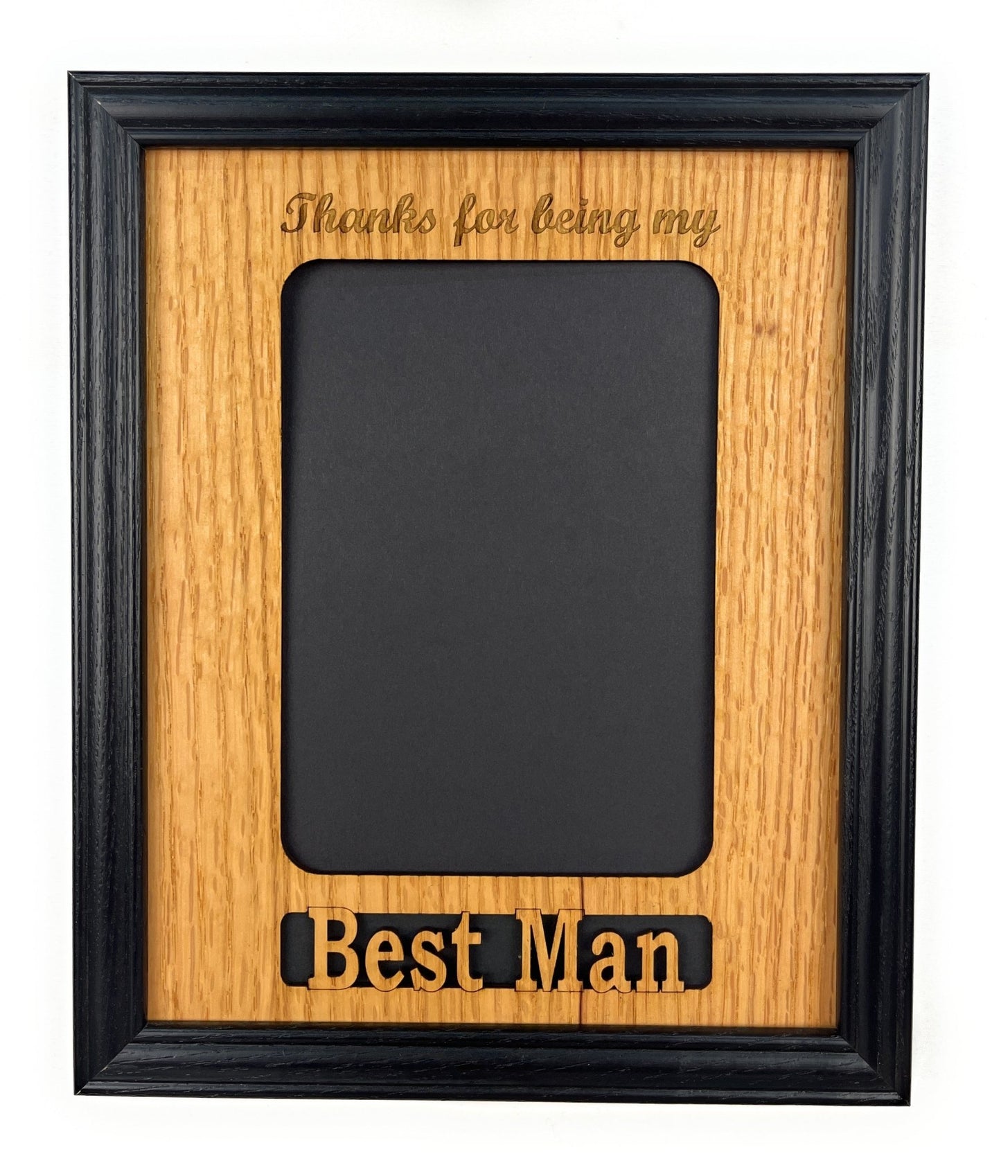 Best Man or Groomsman Picture Frame - Legacy Images - Picture Frames - 5x7 picture frame best man groomsman laser engraved