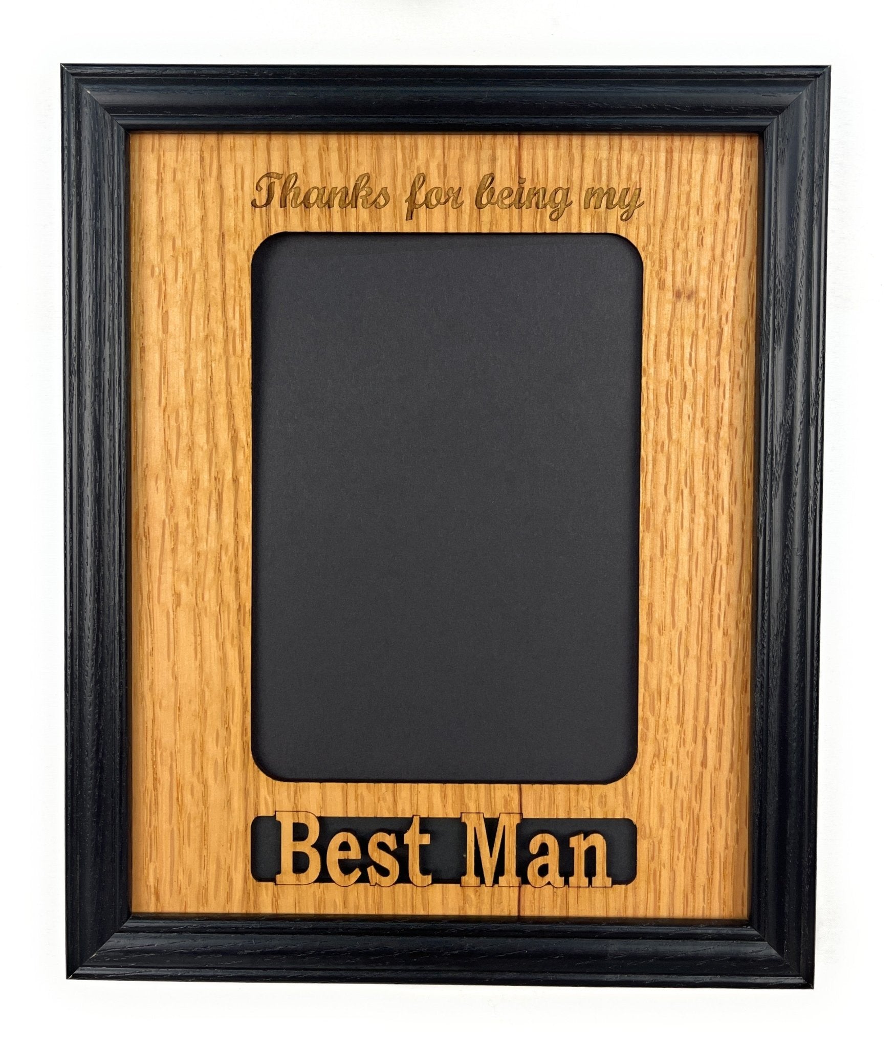 Best Man or Groomsman Picture Frame - Legacy Images - Picture Frames - 5x7 picture frame best man groomsman laser engraved