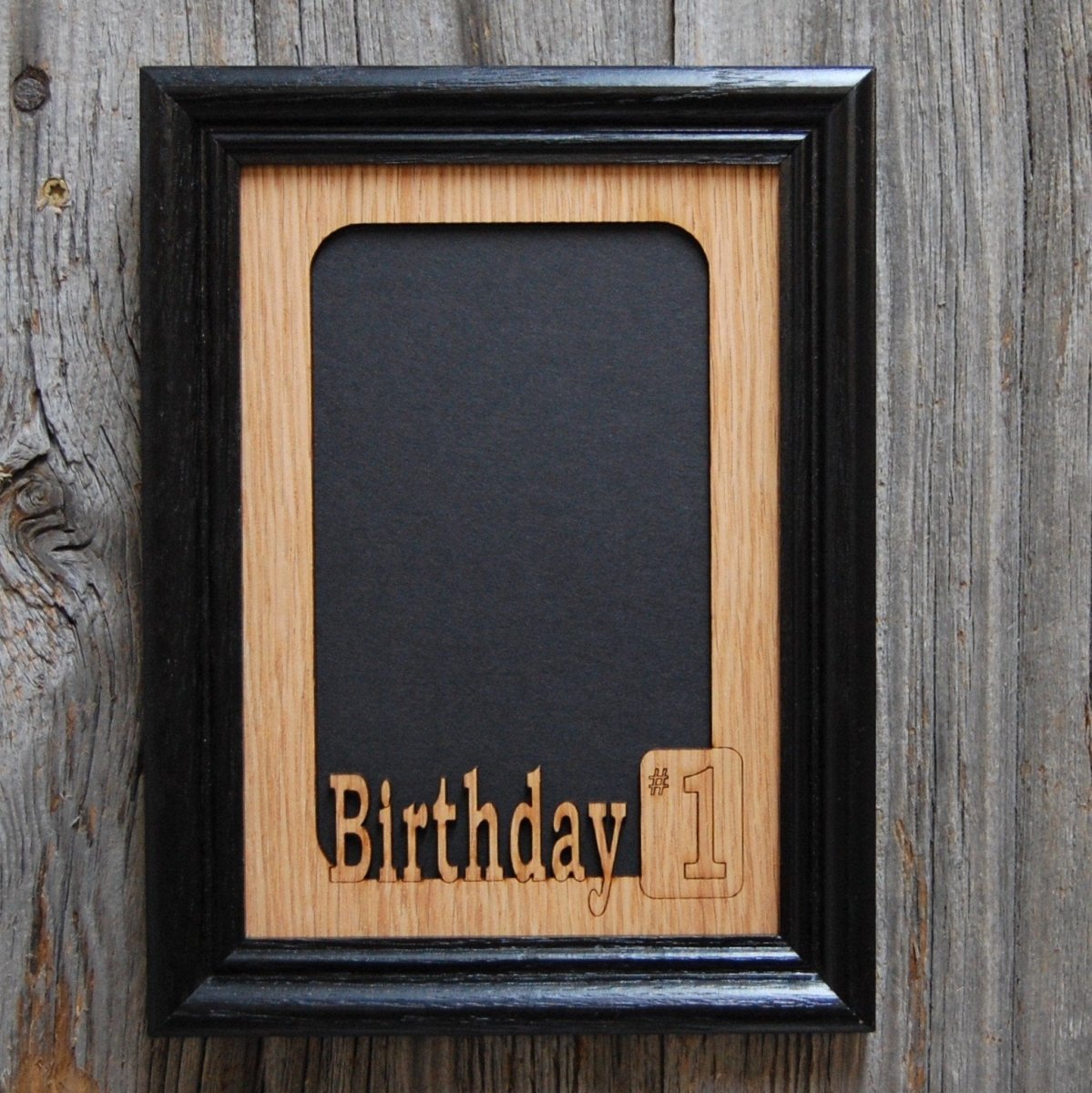 Birthday Picture Frame - 5x7 Frame Holds 4x6 Photo - Legacy Images - Picture Frames - 5x7 picture frame birthday holiday laser engraved
