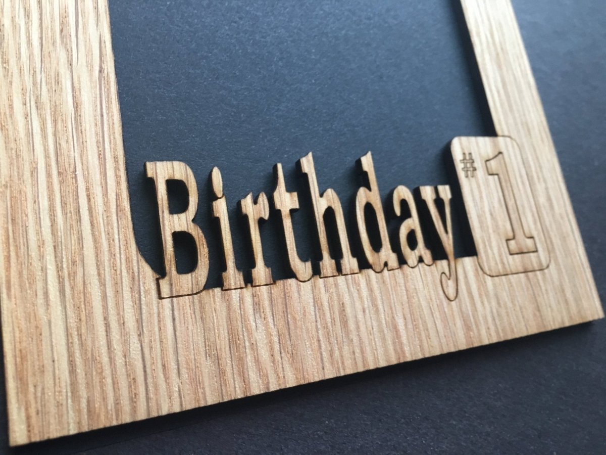 Birthday Picture Frame - 5x7 Frame Holds 4x6 Photo - Legacy Images - Picture Frames - 5x7 picture frame birthday holiday laser engraved