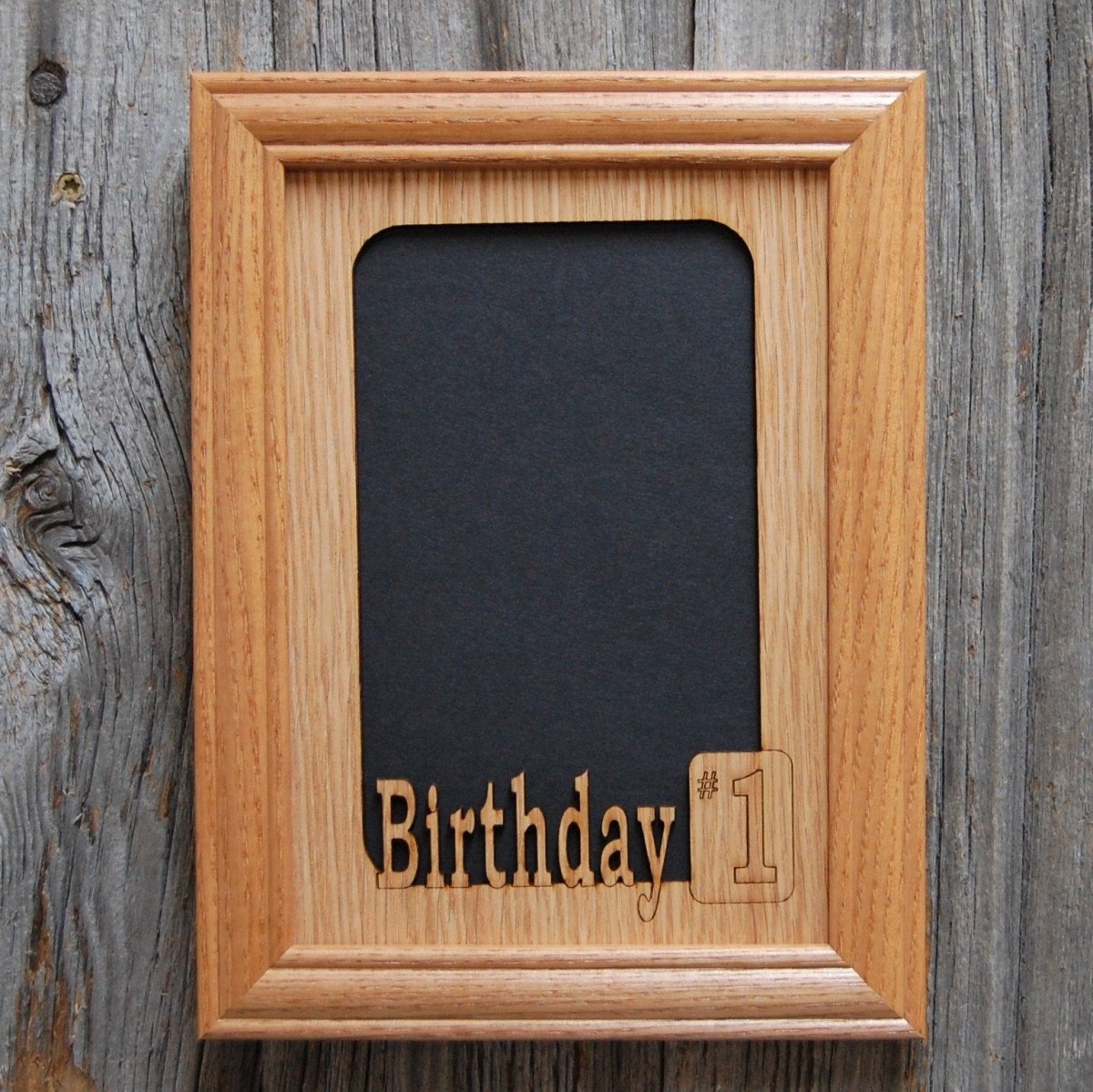 Birthday Picture Frame - 5x7 Frame Holds 4x6 Photo - Legacy Images - Picture Frames - 5x7 picture frame birthday holiday laser engraved