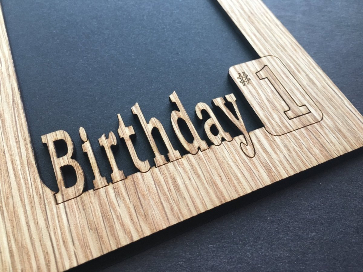 Birthday Picture Frame - 5x7 Frame Holds 4x6 Photo - Legacy Images - Picture Frames - 5x7 picture frame birthday holiday laser engraved