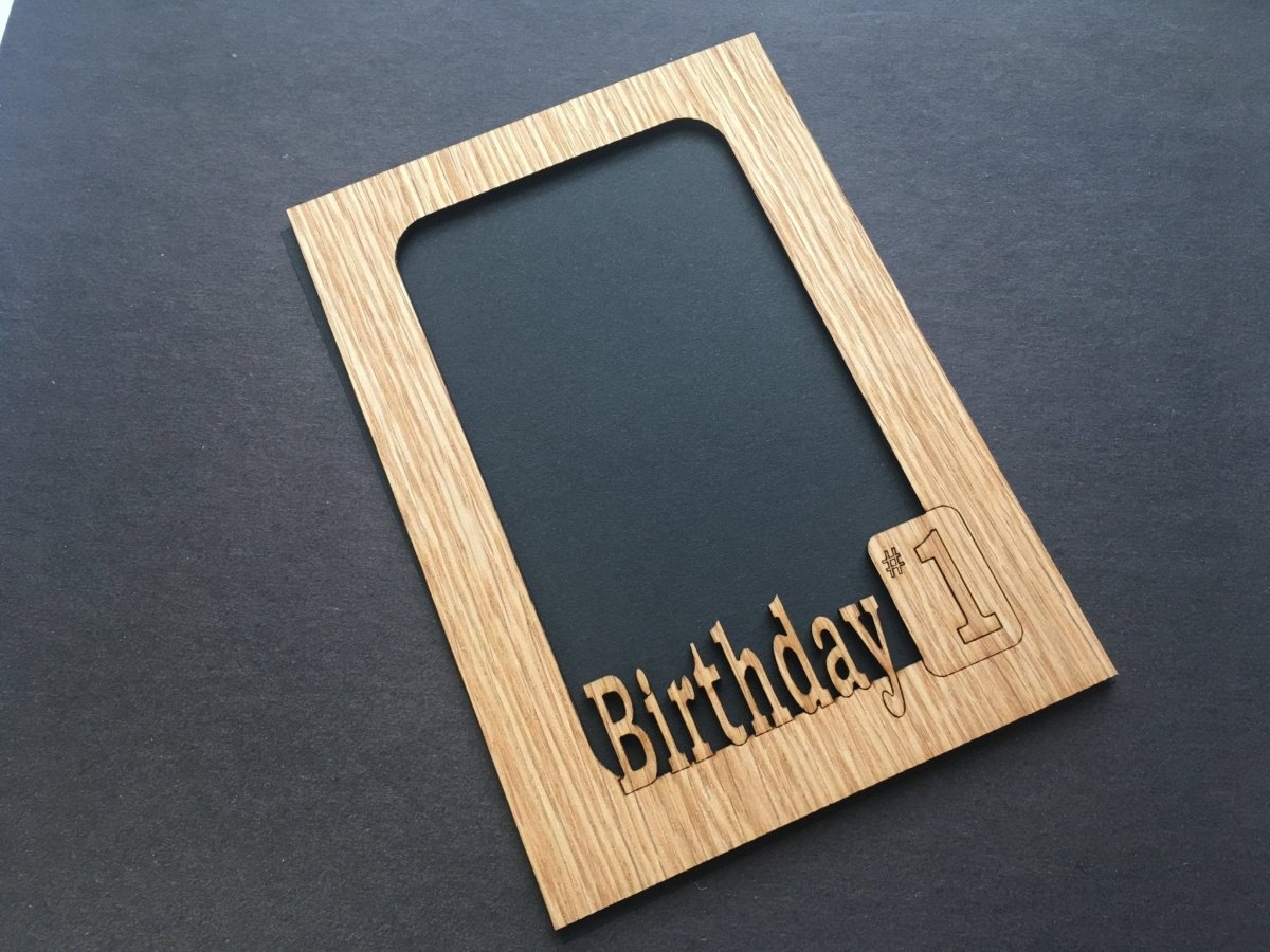 Birthday Picture Frame - 5x7 Frame Holds 4x6 Photo - Legacy Images - Picture Frames - 5x7 picture frame birthday holiday laser engraved