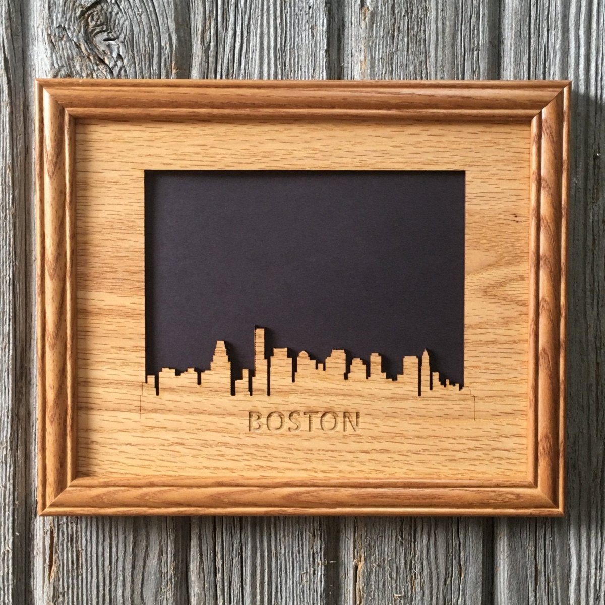 Boston Picture Frame - 8x10 Frame Hold 5x7 Photo - Legacy Images - Picture Frames - 8x10 picture frame boston city laser engraved