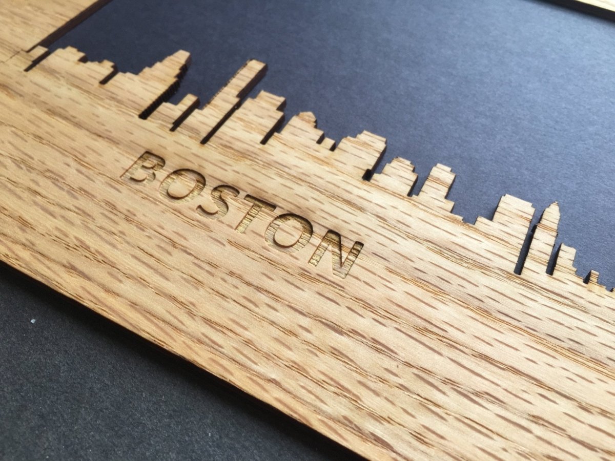 Boston Picture Frame - 8x10 Frame Hold 5x7 Photo - Legacy Images - Picture Frames - 8x10 picture frame boston city laser engraved