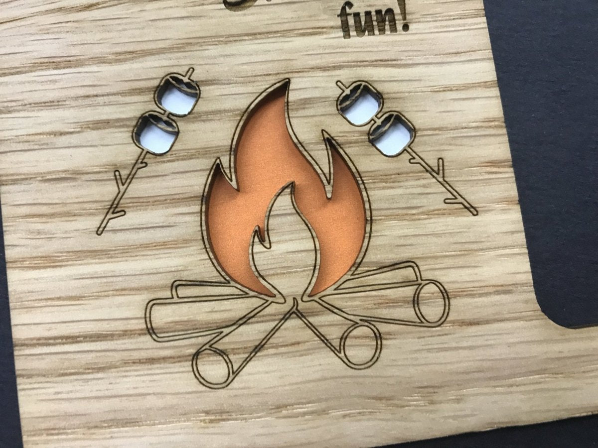 Campers Have Smore Fun Picture Frame - 5x7 Frame Holds 3x4 Photo - Legacy Images - Picture Frames - 5x7 picture frame fall gifts for him laser engraved