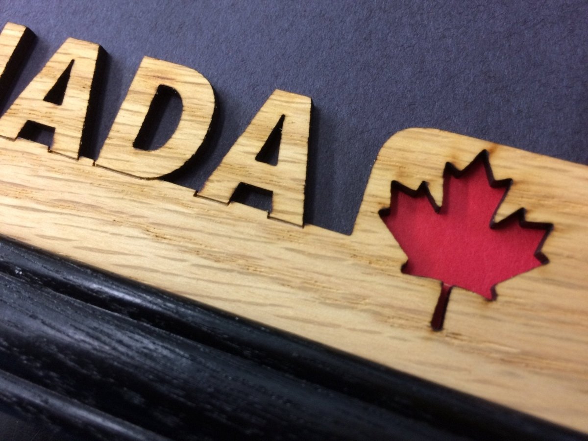 Canada Picture Frame - Legacy Images - Picture Frames - 5x7 picture frame Canada country laser engraved