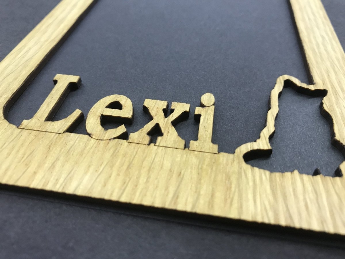 Cat Name Picture Frame - Legacy Images - Picture Frames - 5x7 picture frame 8x10 picture frame CAT laser engraved