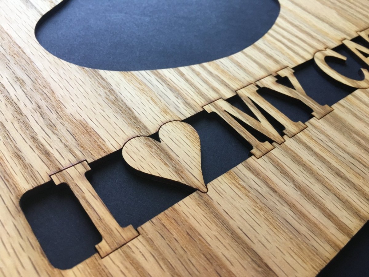 Cat Paw Print Picture Frame 11x14 - Legacy Images - Picture Frames - 11x14 Picture Frame CAT pets laser engraved