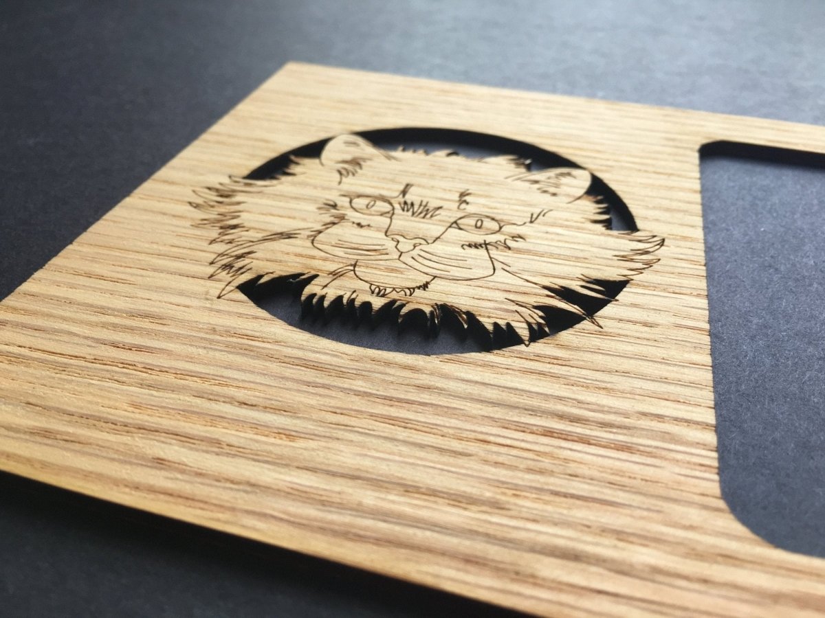 Cat Picture Frame - 5x7 Frame Hold 3x4 Photo - Legacy Images - Picture Frames - 5x7 picture frame CAT Pets laser engraved