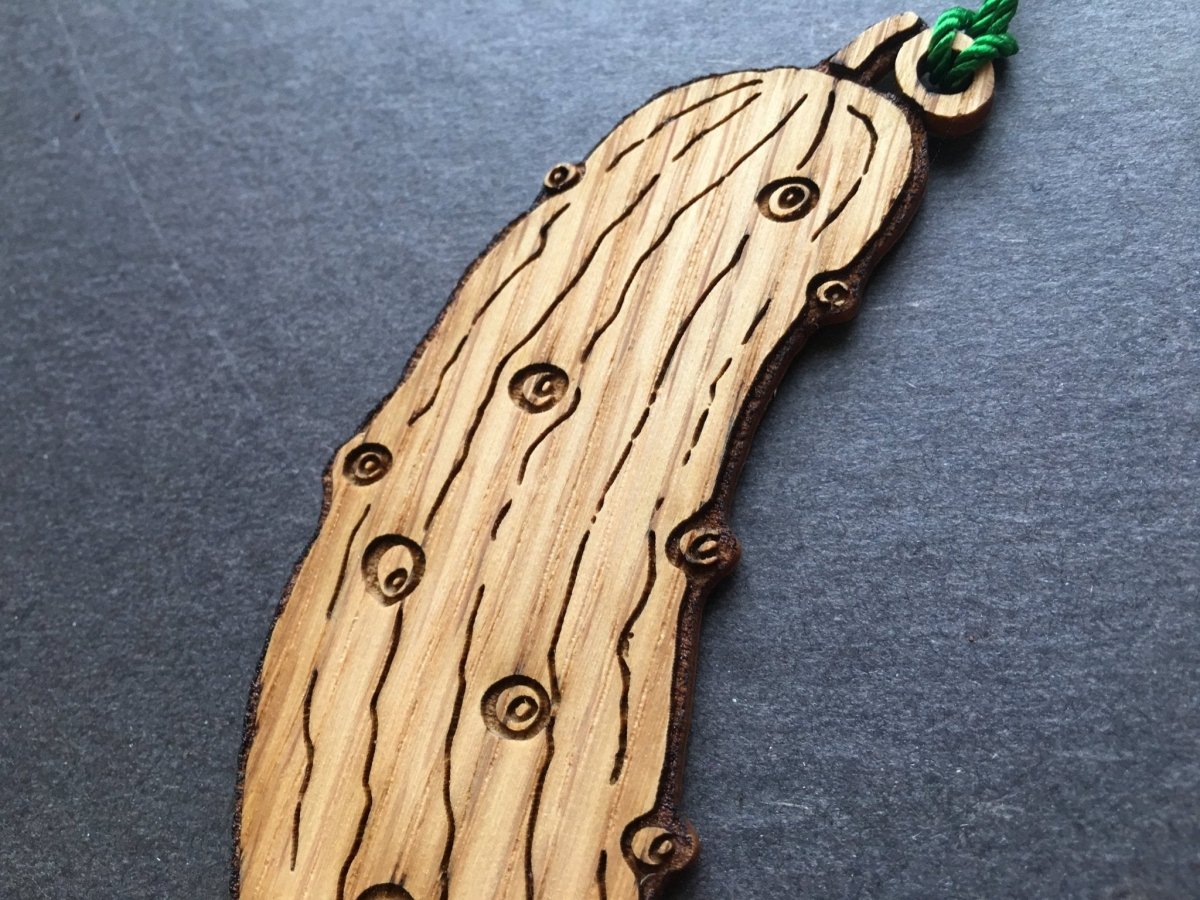 Christmas Pickle Ornament - Legacy Images - Holiday Ornaments - christmas holiday ornament laser engraved