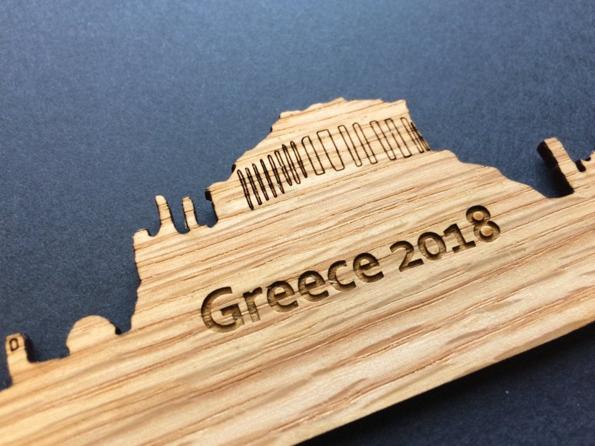 City Skyline Picture Frame - 8x10 Frame Hold 5x7 Photo - Legacy Images - Picture Frames - 8x10 picture frame city custom laser engraved