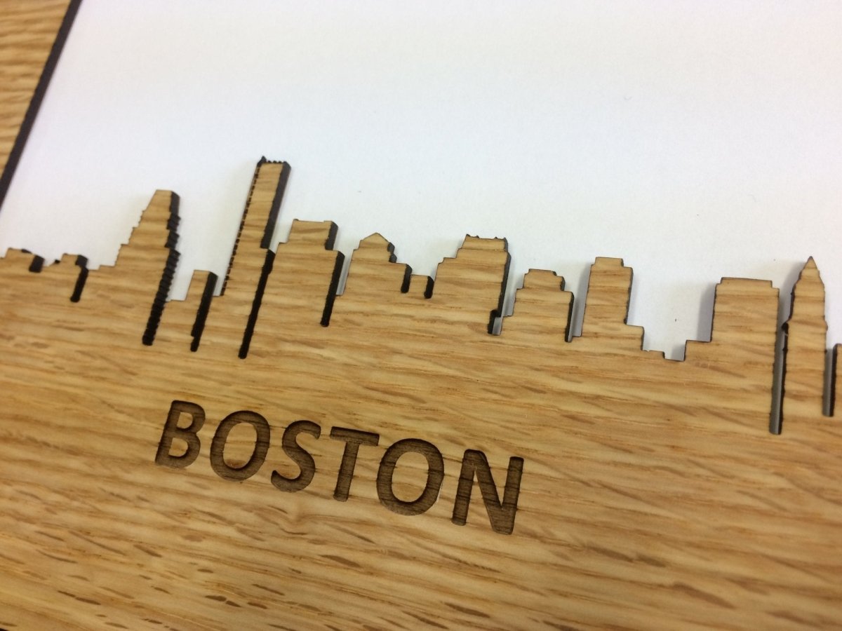 City Skyline Picture Frame - 8x10 Frame Hold 5x7 Photo - Legacy Images - Picture Frames - 8x10 picture frame city custom laser engraved