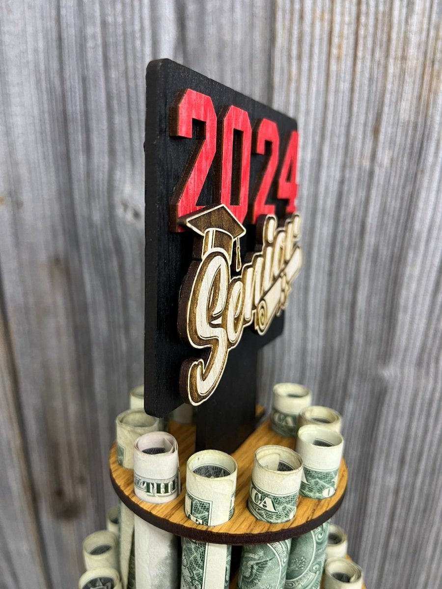 Class of 2025 Personalized Money Tree for Graduation - Legacy Images - Greeting Card - gift graduation money holder laser engraved