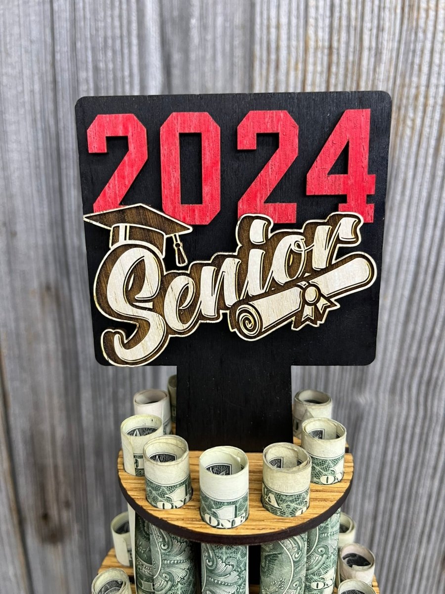 Class of 2025 Personalized Money Tree for Graduation - Legacy Images - Greeting Card - gift graduation money holder laser engraved