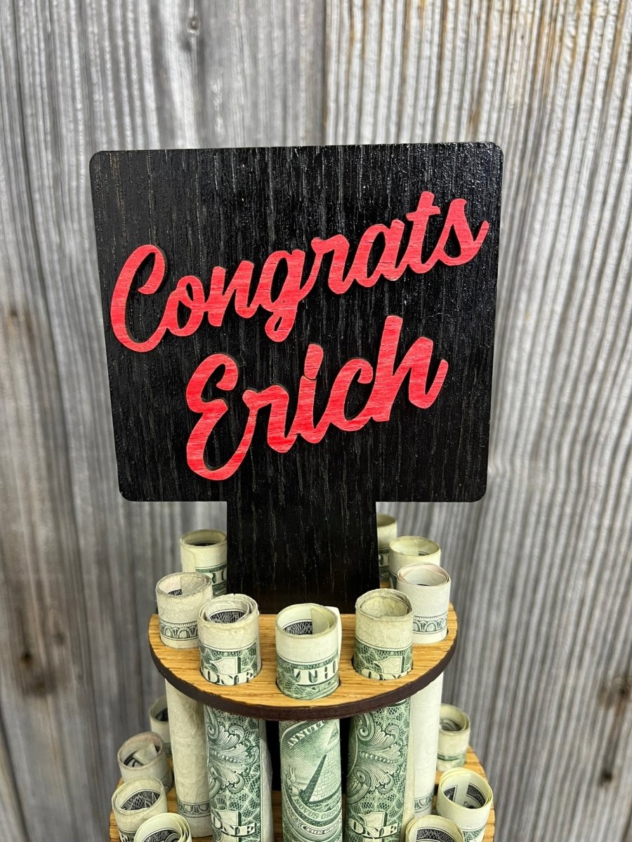 Class of 2025 Personalized Money Tree for Graduation - Legacy Images - Greeting Card - gift graduation money holder laser engraved