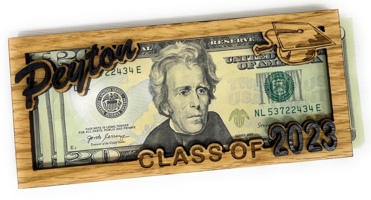 Class of 2026 Personalized Money Holder - Legacy Images - Greeting Card - graduation laser engraved