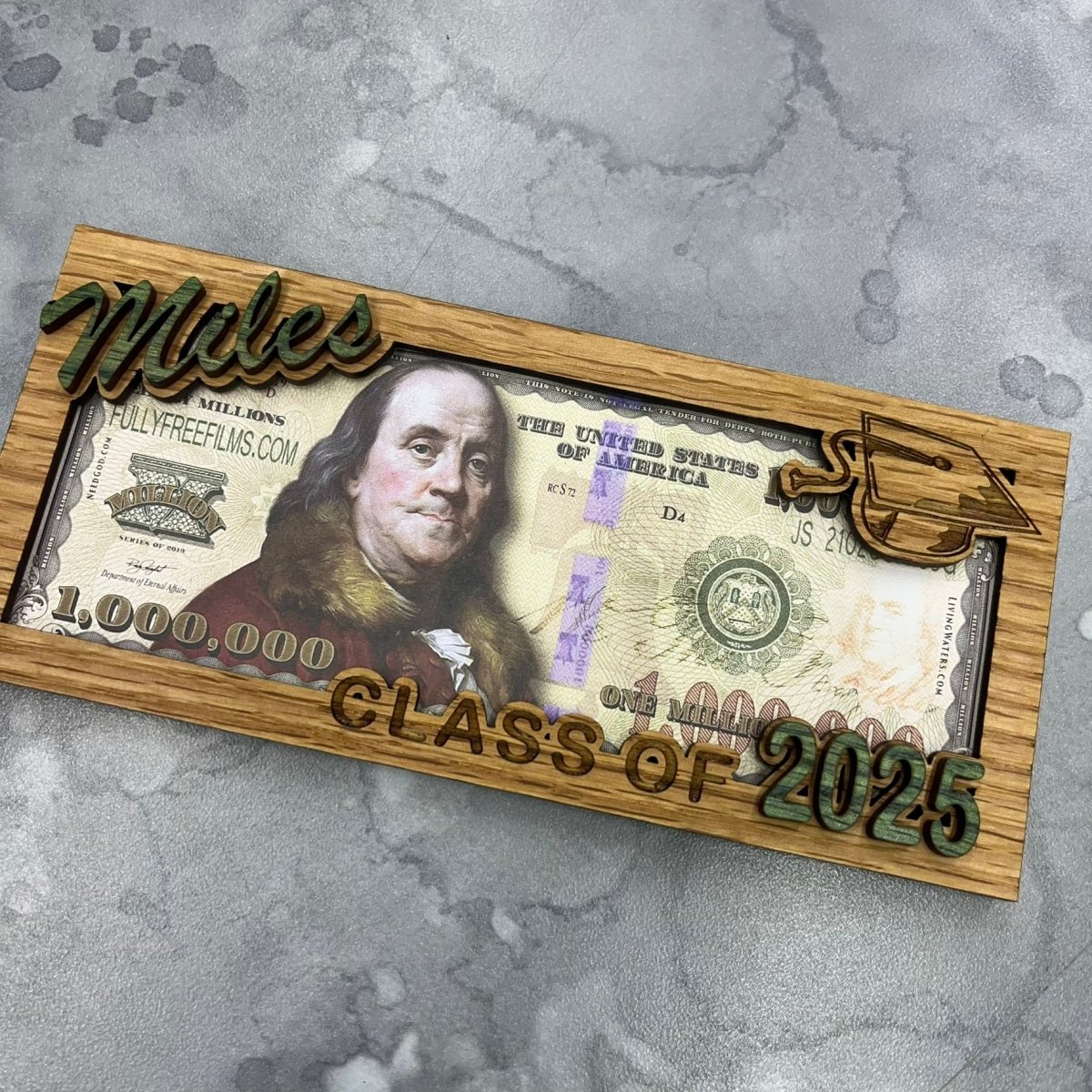 Class of 2026 Personalized Money Holder - Legacy Images - Greeting Card - graduation laser engraved