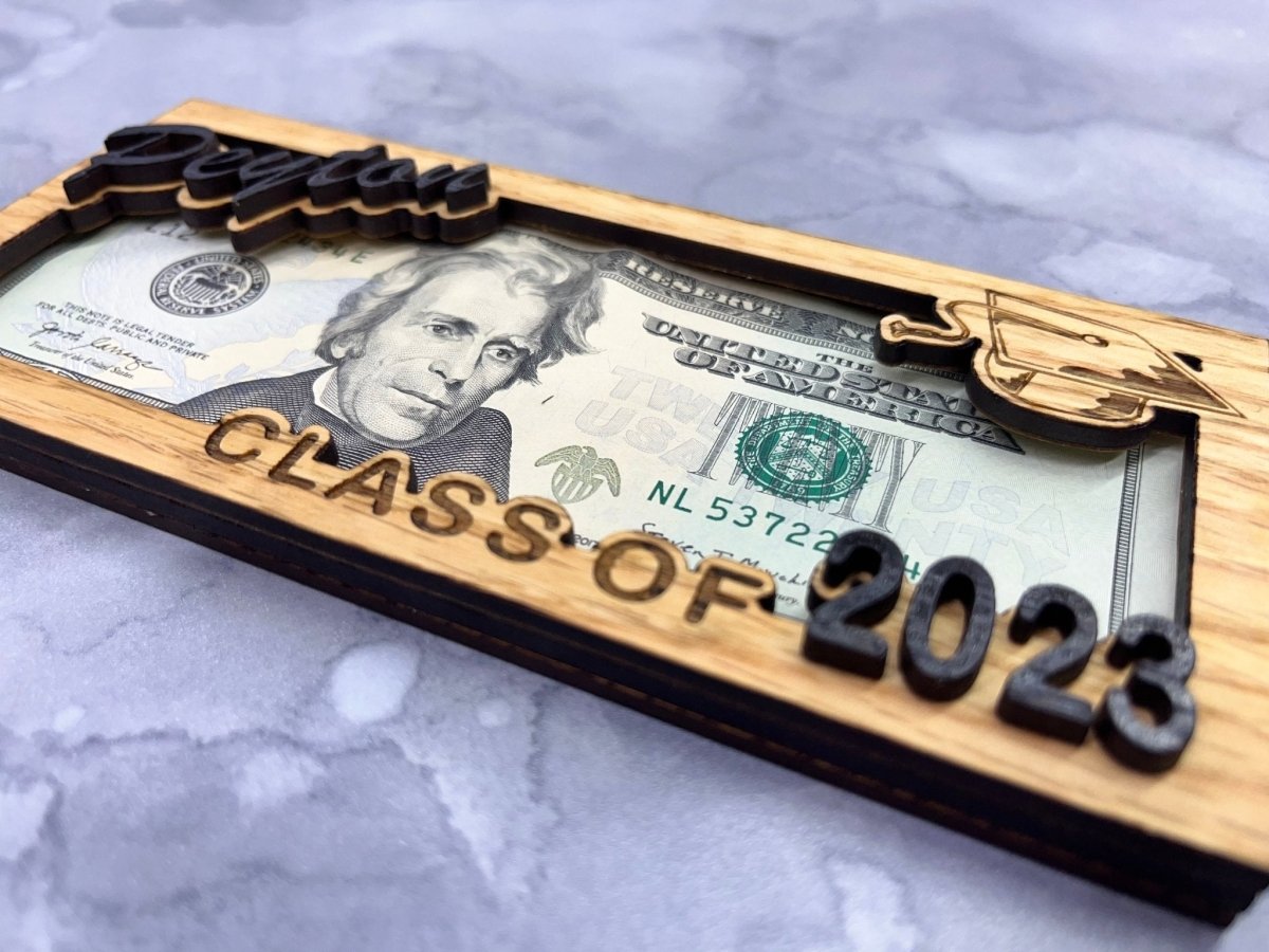 Class of 2026 Personalized Money Holder - Legacy Images - Greeting Card - graduation laser engraved