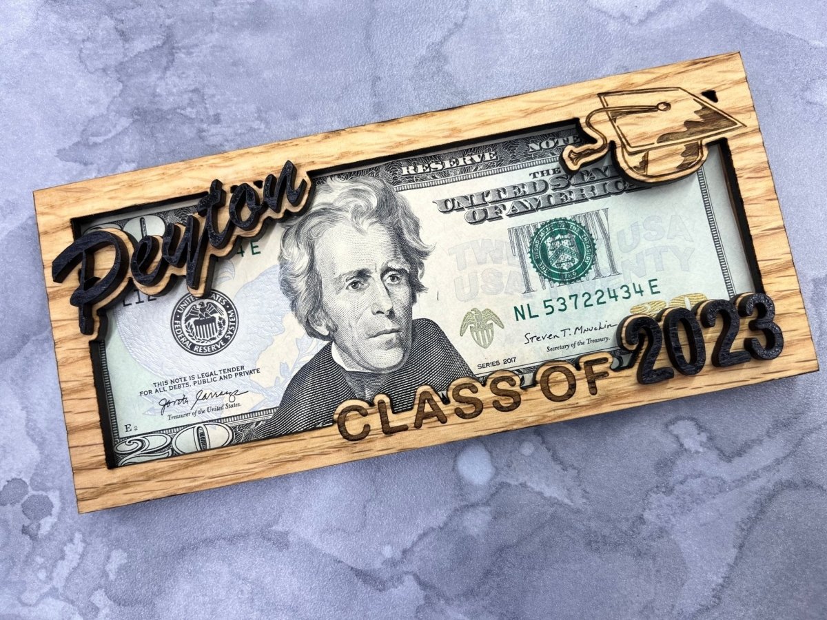 Class of 2026 Personalized Money Holder - Legacy Images - Greeting Card - graduation laser engraved