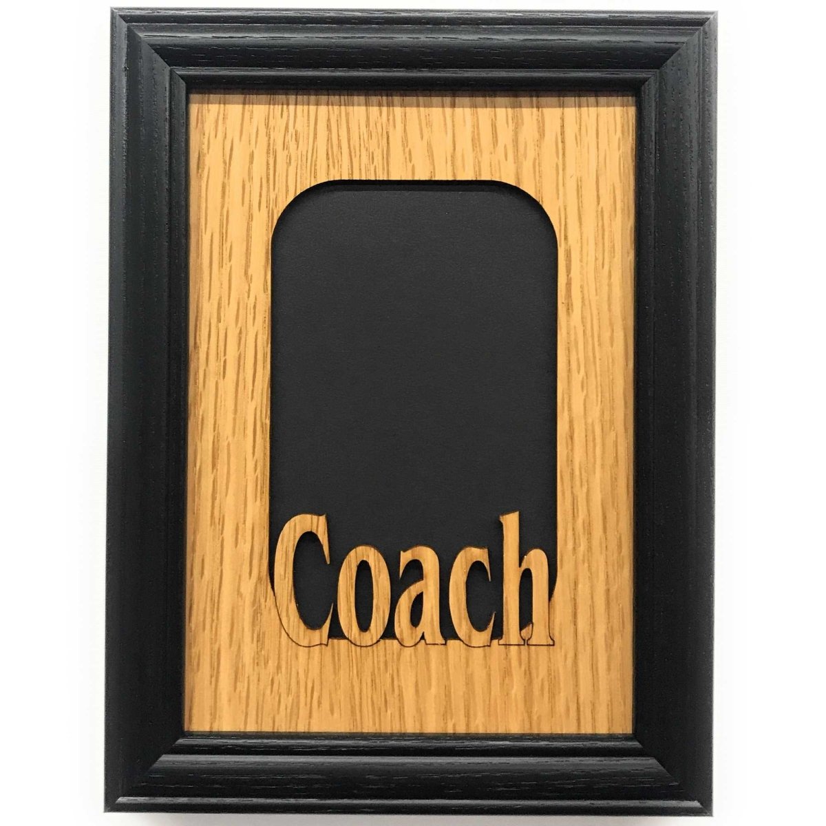 Coach Picture Frame - 5x7 Frame Holds 3x5 Photo - Legacy Images - Picture Frame - 5x7 picture frame occupations sports laser engraved