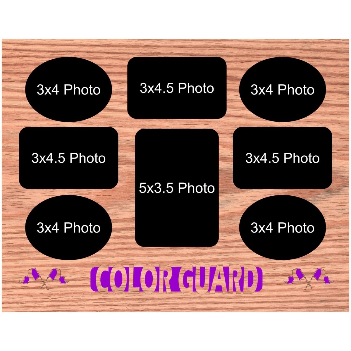 Color Guard Picture Frame - Legacy Images - Picture Frames - 11x14 Picture Frame 5x7 picture frame 8x10 picture frame laser engraved