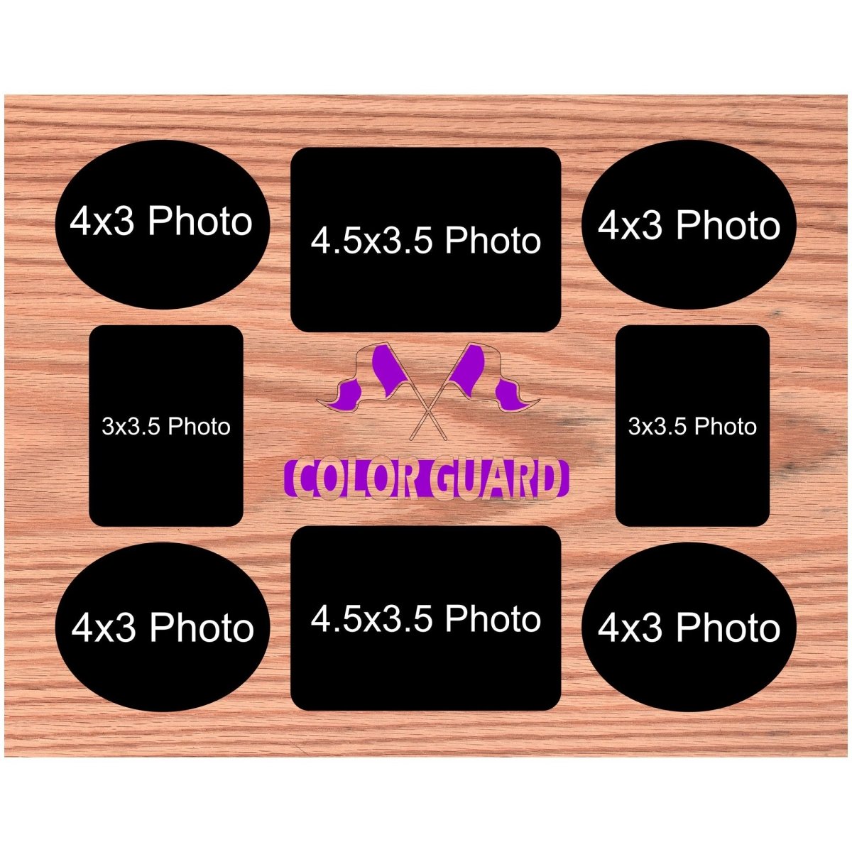 Color Guard Picture Frame - Legacy Images - Picture Frames - 11x14 Picture Frame 5x7 picture frame 8x10 picture frame laser engraved