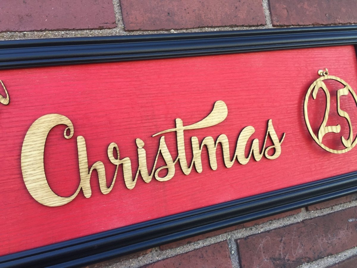 Countdown to Christmas Advent Calendar - Legacy Images - Seasonal & Holiday Decorations - Wall Decor Sign