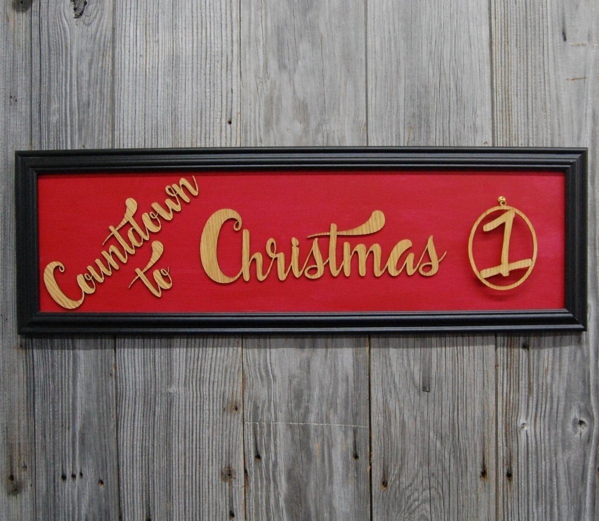 Countdown to Christmas Advent Calendar - Legacy Images - Seasonal & Holiday Decorations - Wall Decor Sign