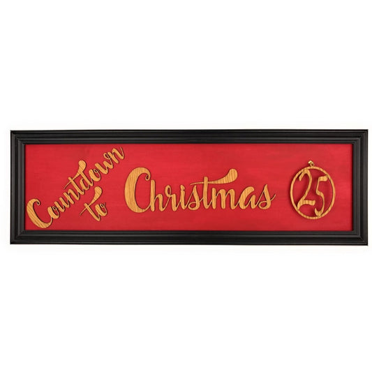 Countdown to Christmas Advent Calendar - Legacy Images - Seasonal & Holiday Decorations - Wall Decor Sign