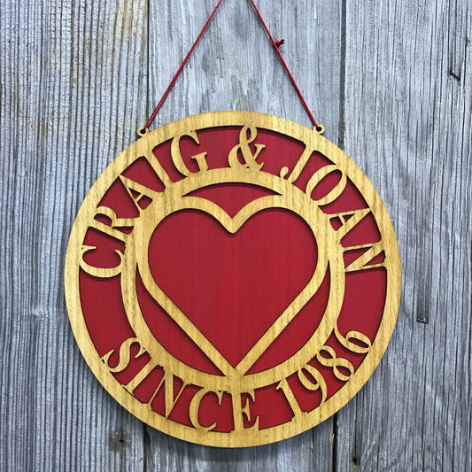 Couple's Heart Sign - Couple's Heart Sign - Legacy Images - Novelty Signs - Legacy Images - Novelty Signs