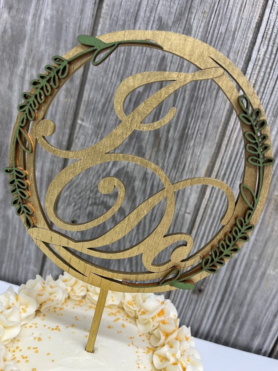 Couples Names Wedding Cake Topper - Legacy Images - Cake Decorating Supplies - cake topper wedding laser engraved