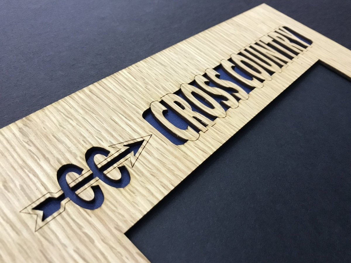 Cross Country Picture Frame - Legacy Images - Picture Frames - 11x14 Picture Frame 5x7 picture frame 8x10 picture frame laser engraved